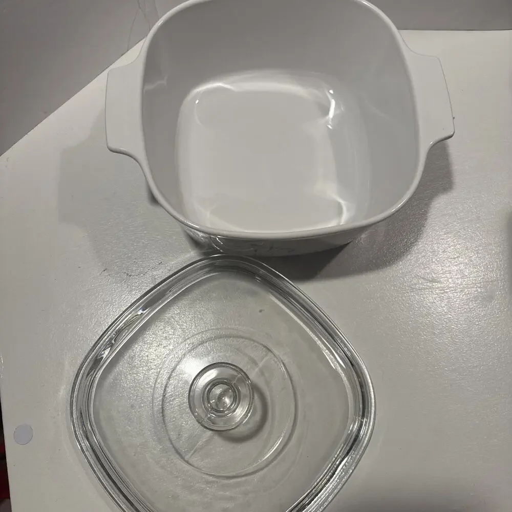 Corning Ware Shadow Iris A-3-B -3 Liter 3 QT Casserole Dish With Pyrex Lid